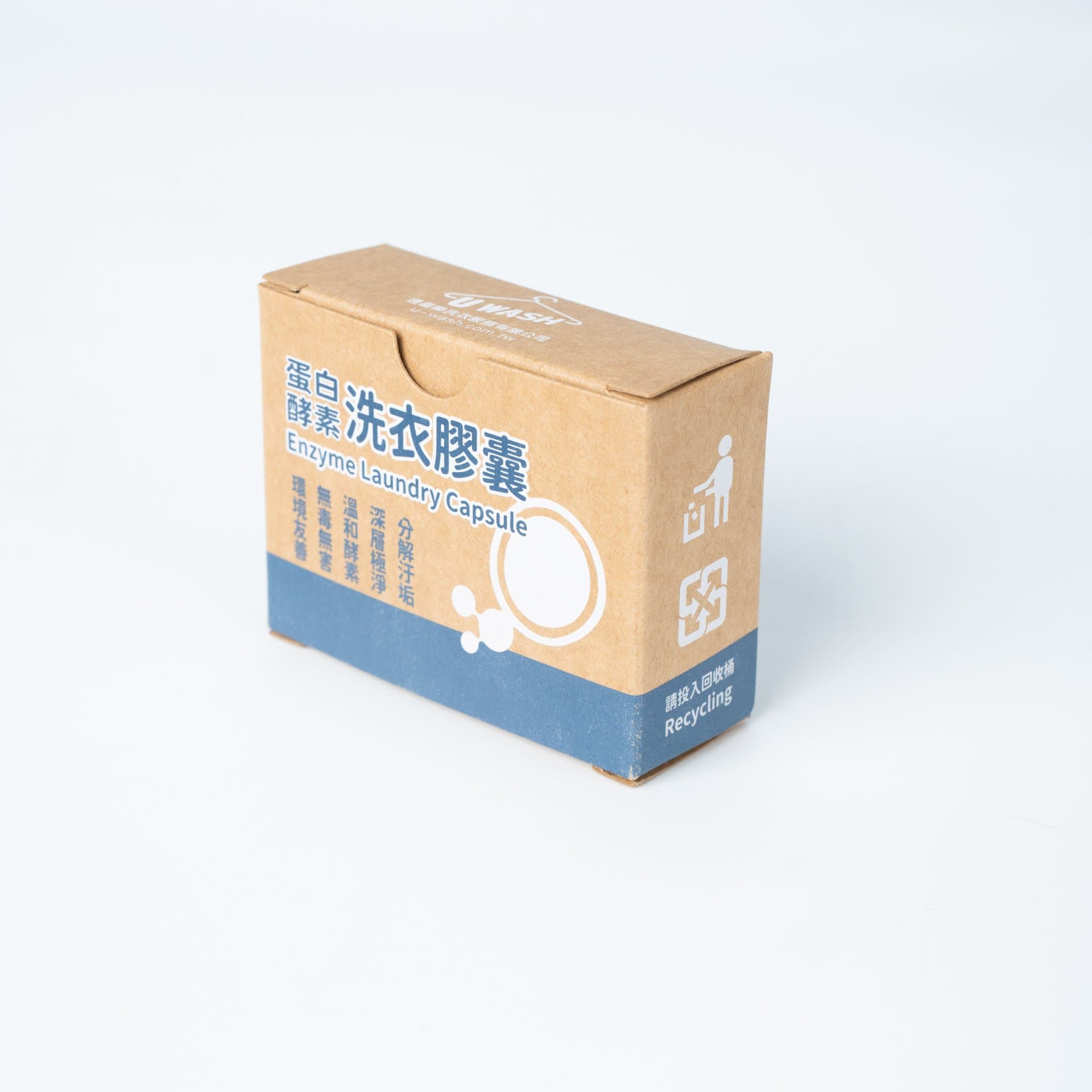 Reverse Tuck End Box with Blue Accent Band